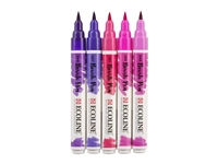 Een Brushpen Talens Ecoline set á 5 stuks violet koop je bij KantoorProfi België BV