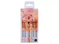 Brushpen Talens Ecoline set á 5 stuks beige roze