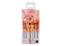 Brushpen Talens Ecoline set á 5 stuks beige roze