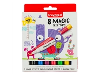 Een Viltstift Bruynzeel Kids Magic Point set à 8 kleuren koop je bij BUROPORT BV