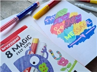 Een Viltstift Bruynzeel Kids Magic Point set à 8 kleuren koop je bij BUROPORT BV