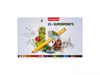 Viltstift Bruynzeel Expression super points blik à 25 stuks assorti