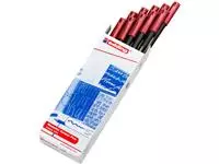 Fineliner edding 1200 072 fijn metallic rood