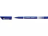 Een Fineliner STABILO Sensor 187/41 medium blauw koop je bij MV Kantoortechniek B.V.