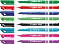 Fineliner STABILO Sensor 189/8 fijn assorti etui à 8 stuks