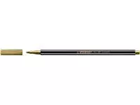 Een Viltstift STABILO Pen 68/810 medium metallic goud koop je bij Van Leeuwen Boeken- en kantoorartikelen