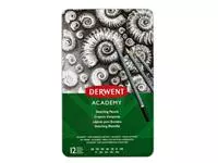 Een Potlood Derwent Academy 6B5H assorti hardheden blik à 12 stuks koop je bij NiceSupplies.nl