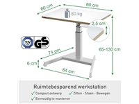 Een Zit-Sta bureau Leitz Ergo Elektrisch Klein koop je bij Tonerinktshop