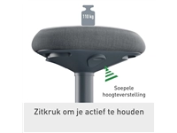 Een Actieve zitkruk Leitz Ergo met comfortzitting koop je bij KantoorProfi België BV