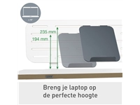 Een Bureau ophangbord Leitz Ergo met laptophouder koop je bij Van Hoye Kantoor BV