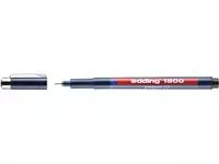 Een Fineliner Edding 1800 noir 0,5mm koop je bij Van Hoye Kantoor BV