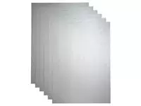 Kopieerpapier Papicolor A4 300gr 3vel metallic zilver