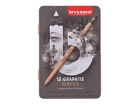 Een Grafietpotlood Bruynzeel Expression set á 12 breedtes grijs koop je bij Tonerinktshop