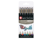 Een Fineliner Sakura Pigma Micron 05 basic set 6 kleuren koop je bij Unimark Office B.V.