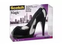 Een Plakbandhouder Scotch schoen zwart + 1rol 19mmx8.9m koop je bij EconOffice