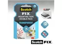 Dubbelzijdig plakband Scotch Transparant 19mmX1.5m