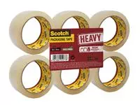 Een Verpakkingstape Scotch Heavy 50mmx66m transparant 6 rollen koop je bij EconOffice