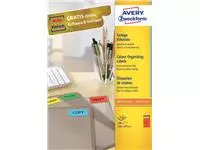 Etiket Avery Zweckform 3470 210x297mm A4 rood 100stuks