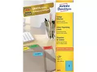 Etiket Avery Zweckform 3471 210x297mm A4 blauw 100stuks