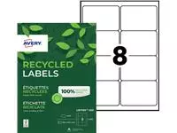 Een Etiket Avery LR7165-100 99.1x67.7mm recycled wit 800stuks koop je bij Kantoorvakhandel van der Heijde