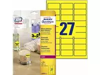 Een Etiket Avery L6004-25 63.5x29.6 neon geel 675stuks koop je bij L&N Partners voor Partners B.V.