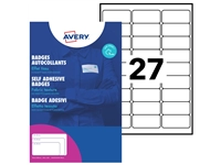 Een Naambadge etiket Avery L4784-20 63.5x29.6mm zk 540stuks koop je bij NiceSupplies.nl