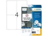 Een Etiket HERMA 5082 105x148mm A6 verwijderbaar wit 100stuks koop je bij Van Leeuwen Boeken- en kantoorartikelen