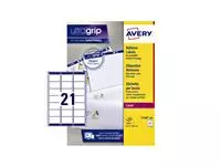 Een Etiket Avery L7160-100 63.5x38.1mm wit 2100stuks koop je bij L&N Partners voor Partners B.V.