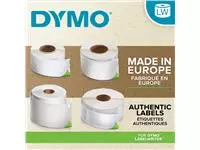 Etiket Dymo labelwriter 99013 36mmx89mm adres transparant doos à 2 rol à 130 stuks