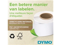 Een Etiket Dymo LabelWriter multifunctioneel 38x190mm 1 rol á 110 stuks wit koop je bij KantoorProfi België BV