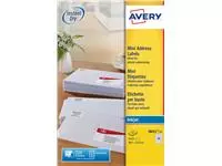 Etiket Avery J8651-25 38.1x21.2mm wit 1625stuks