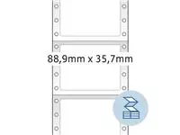 Een Etiket HERMA 8211 88.9x35.7mm 1-baans wit 4000stuks koop je bij KantoorProfi België BV