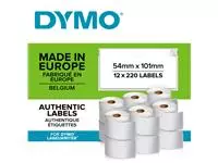 Een Etiket Dymo LabelWriter multifunctioneel 32x57mm 12 rollen á 1000 stuks wit koop je bij EconOffice