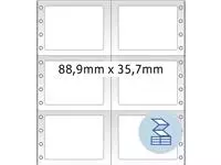 Een Etiket HERMA 8220 88.9x35.7mm 2-baans wit 8000stuks koop je bij KantoorProfi België BV
