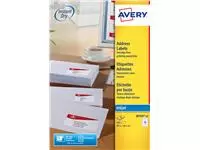 Een Etiket Avery J8163-10 99.1x38.1mm wit 140stuks koop je bij Totaal Kantoor Goeree