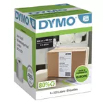 Een Etiket Dymo LabelWriter 5XL verzendlabel 104x159mm 1 rol á 220 stuks wit koop je bij QuickOffice BV