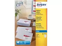 Een Etiket Avery J8173-10 99.1x57mm wit 100stuks koop je bij EconOffice
