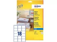 Een Etiket Avery J8161-10 63.5x46.6mm wit 180stuks koop je bij NiceSupplies.nl