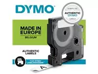 Een Labeltape Dymo D1 45803 19mmx7m polyester zwart op wit doos à 10 stuks koop je bij Van Leeuwen Boeken- en kantoorartikelen