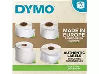 Etiket Dymo LabelWriter industrieel 19x64mm 2 rollen á 450 stuks wit