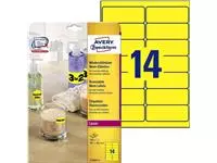 Een Etiket Avery L7263Y-25 99.1x38.1mm neon geel 350stuks koop je bij NiceSupplies.nl