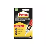 Een Secondelijm Pattex ultra gel tube 3gram op blister koop je bij NiceSupplies.nl