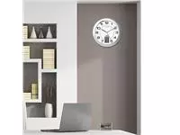 Een Horloge murale Unilux Instinct Ø30,5cm gris argenté/blanc koop je bij QuickOffice BV