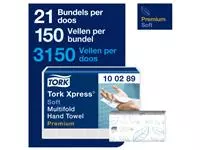 Een Handdoek Tork Xpress H2 multifold Premium 2-laags wit 100289 koop je bij Goedkope Kantoorbenodigdheden