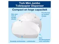 Een Toiletpapierdispenser Tork Mini Jumbo T2 Elevation wit 555000 koop je bij KantoorProfi België BV