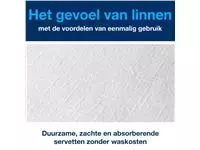 Een Dinnerservetten Tork Premium LinStyle® 1/8 gevouwen 1-laags 50 st wit 478145 koop je bij Van Hoye Kantoor BV