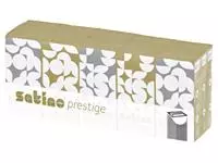 Een Zakdoek Satino Prestige 4-laags 15x10st wit 113940 koop je bij Totaal Kantoor Goeree