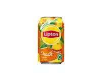 Een Frisdrank Lipton Ice Tea peach blik 330ml koop je bij Van Leeuwen Boeken- en kantoorartikelen