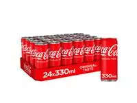 Een Frisdrank Coca Cola Regular blik 330ml koop je bij KantoorProfi België BV