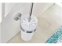 Een Toiletborstelset tesa® Smooz verchroomd metaal zelfklevend koop je bij Van Leeuwen Boeken- en kantoorartikelen